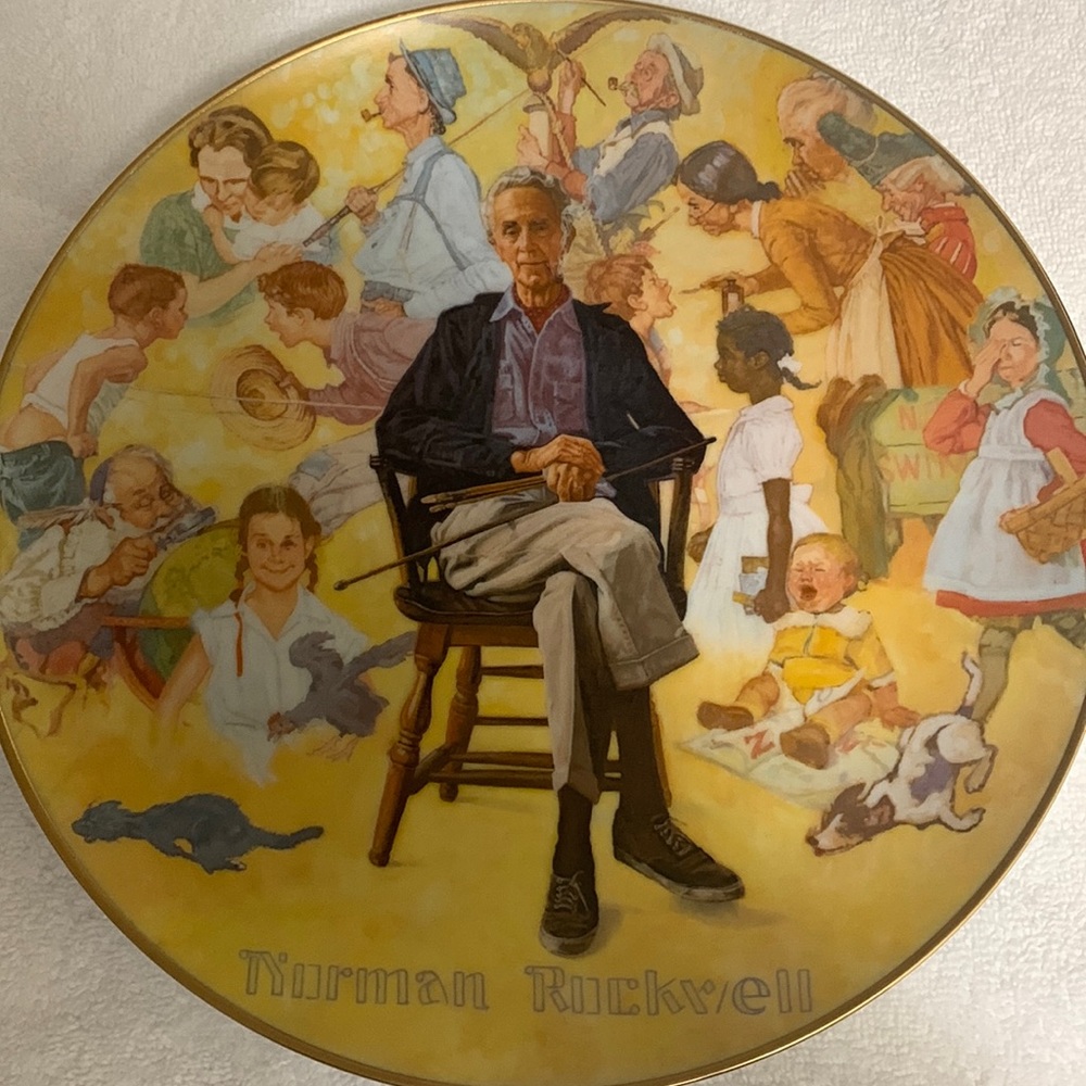 💛 Norman Rockwell Remembered Collectible Plate
